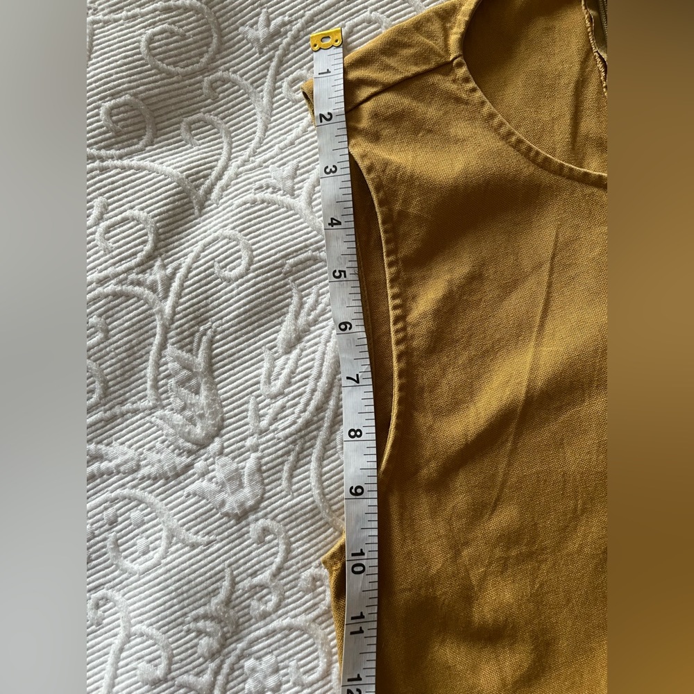 Ilana Kohn Mustard Wide-Leg Sleeveless Jumpsuit - Picture 10 of 12